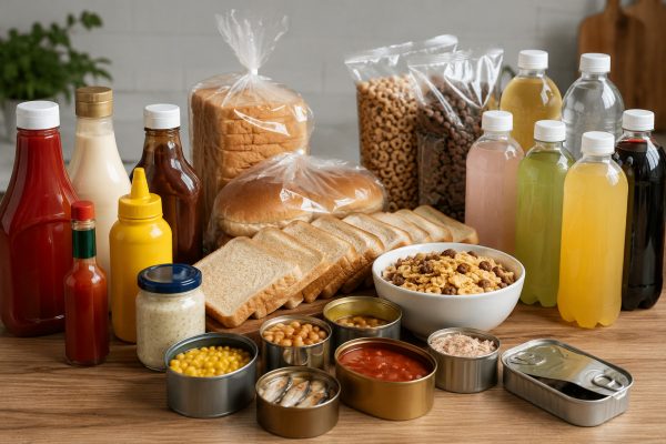 Nước sốt, bánh mì công nghiệp, ngũ cốc ăn sáng, đồ hộp và các loại nước ép cũng chứa một lượng đường đáng kể