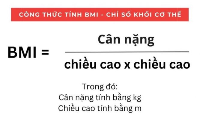 Cách tính chỉ số BMI